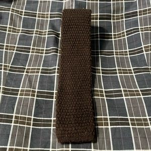Dark Brown Textured Wool Kit SUITSUPPLY Tie